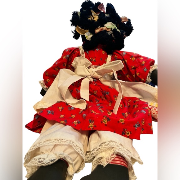 Vintage handcrafted African American Rag Doll - Picture 4 of 4
